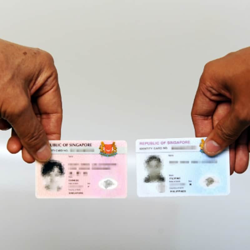 Singapore IC or NRIC card and number