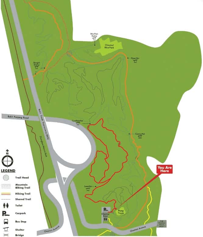 Chestnut Nature Park map 1