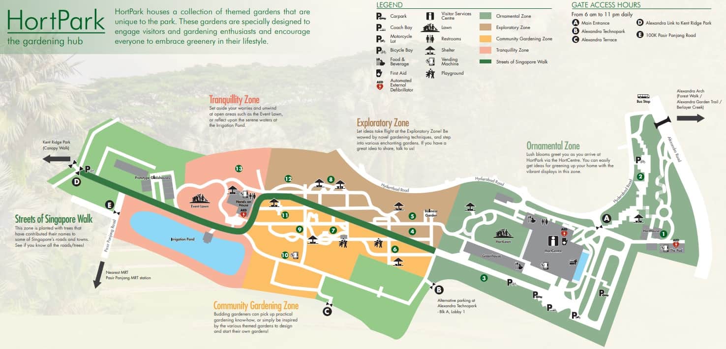 HortPark map